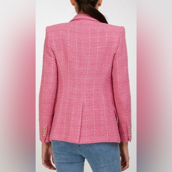 Generation Love pink multi tweed blazer - Picture 4 of 9